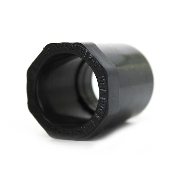 Thrifco Plumbing 3/4 Inch x 1/2 Inch Slip x Slip PVC Bushing SCH 80 8213304 - main